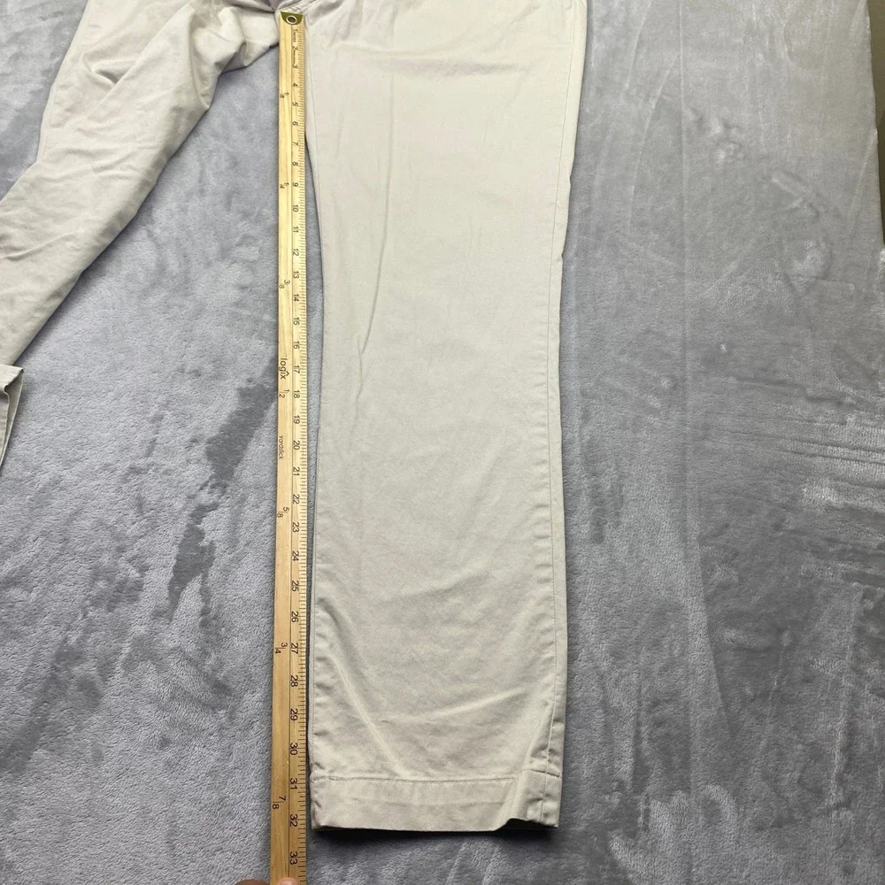 Polo Ralph Lauren Men Sz 36 Khaki Stretch‎ Straight Fit Chino Pants Tan Preppy